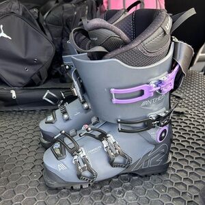 K2 Anthem Women's Ski Boots - Gray and Purple 24.5